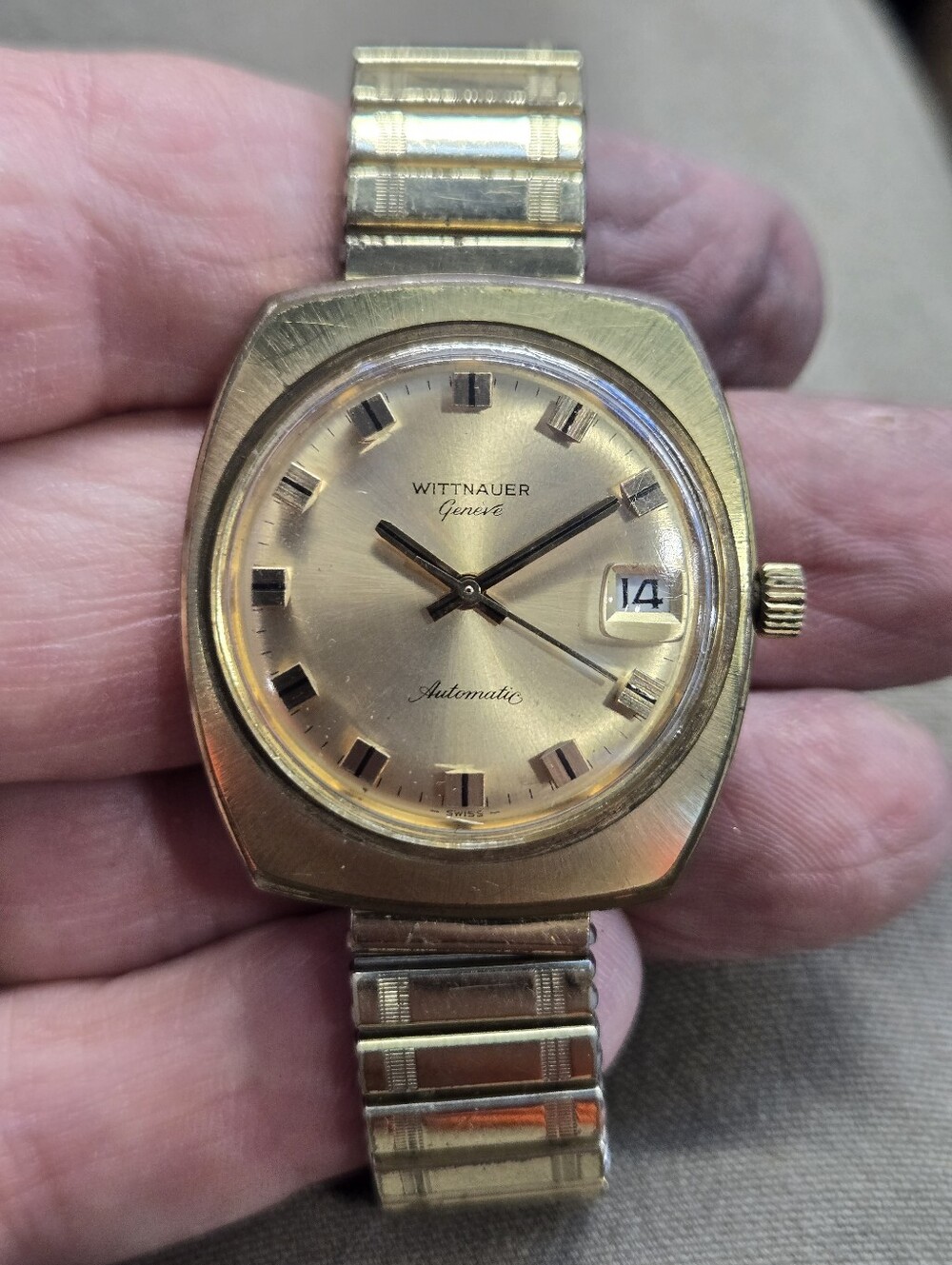 Wittnauer Genève Automatic Gold-Tone Watch